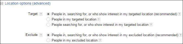 Adwords Settings