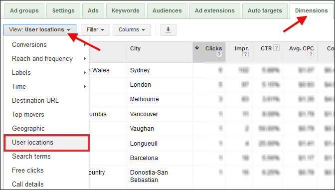 adwords location targeting 