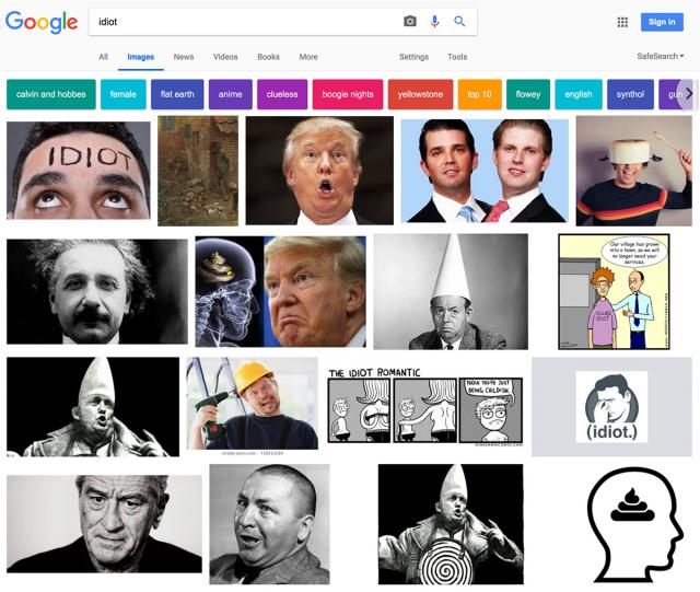 google-idiot-googlebomb-after